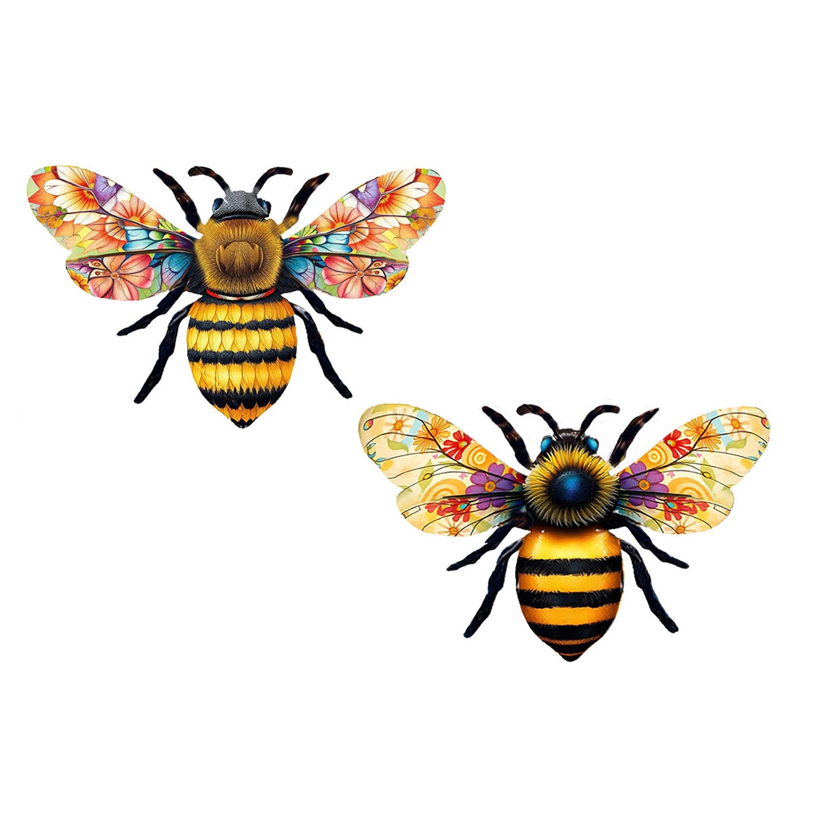 Hsyzygian Mixed Styles Iron Bees Statue Hanging Decoration For Backyard Ornament Or Wall Decoration Adds Whimsical Touch To Any Space Iron Queens Sculpture