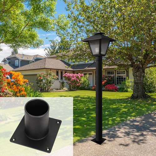 KSWLOR Heavy Duty Pier Mount Adapter for 3" Surface Mount Post, Mounting Hardware Included - Image 5