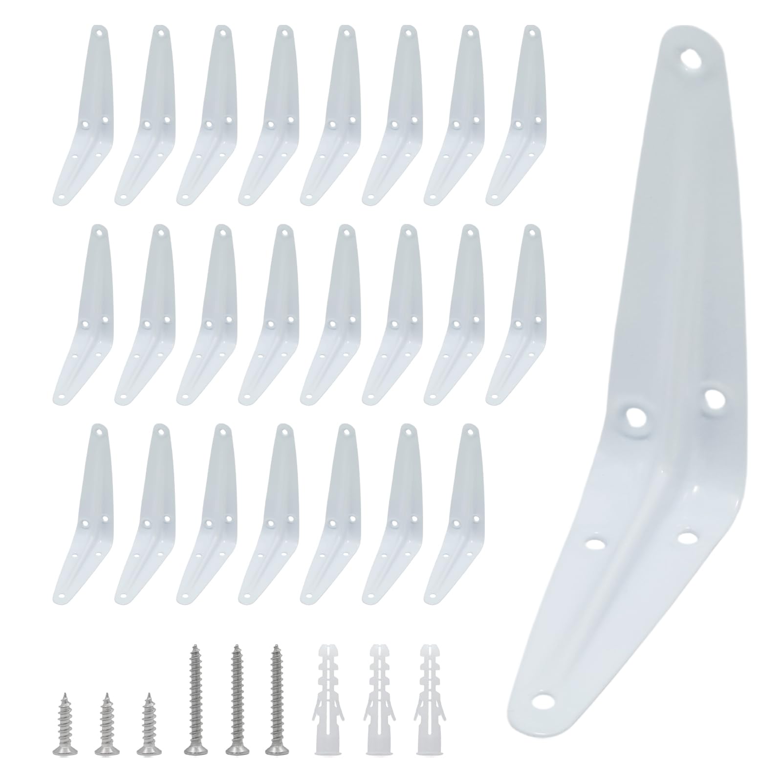 Lilaly 24 Pack Shelf Brackets 4 Inch Shelf Bracket - shelf brackets and supports | Mubboo