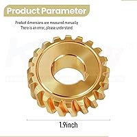 Vista 2 de Karbay 917-04861 - Engranaje de Tornillo Sinfín de 20 dientes, compatible con quitanieves MTD Craftsman Troy Bilt de 40" - 42", reemplaza 717-0528