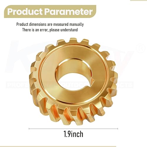 Miniatura 2 de 917-04861 - Engranaje de Tornillo Sinfín de 20 dientes, compatible con quitanieves MTD Craftsman Troy Bilt de 40" - 42", reemplaza 717-0528