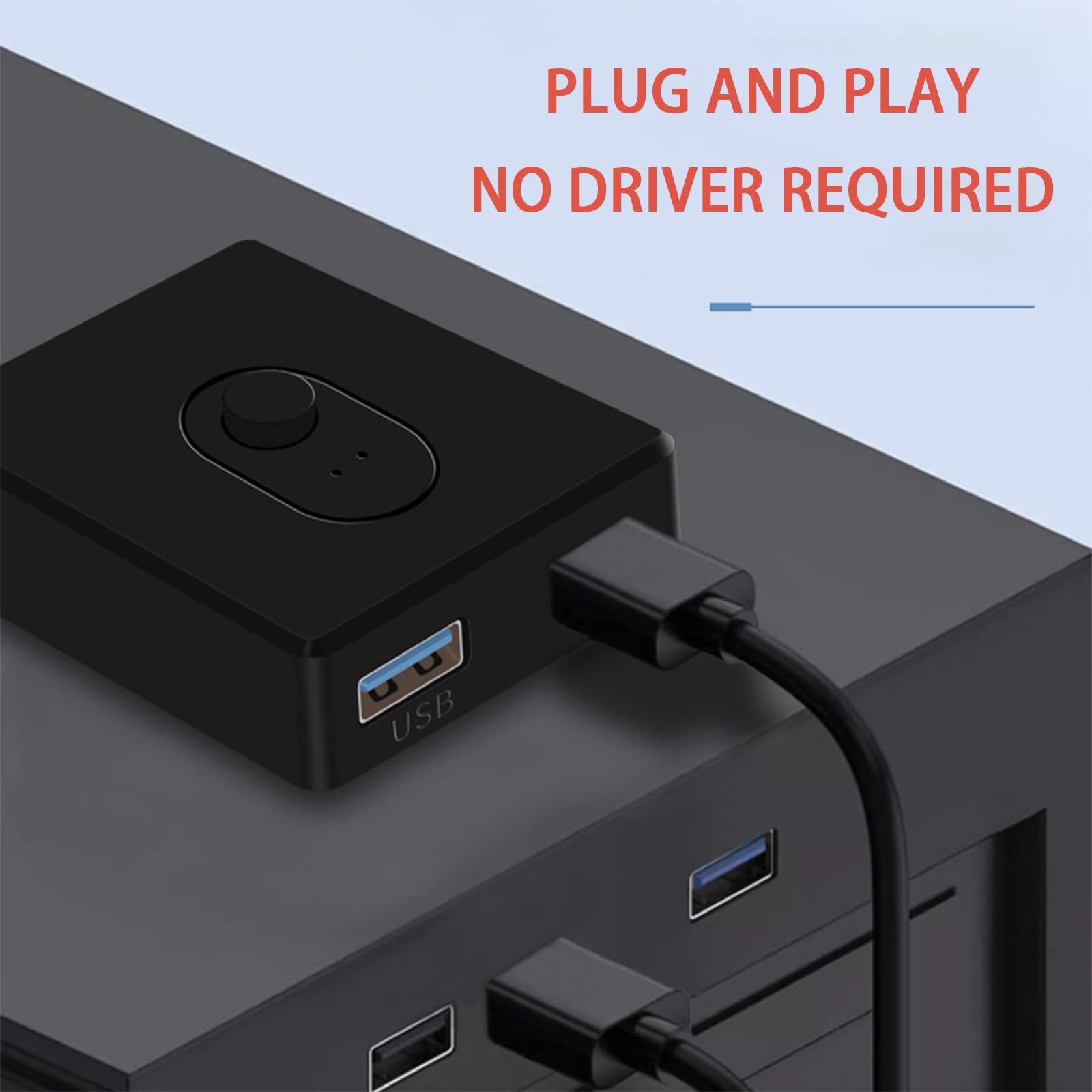 Przełącznik USB 3.0, dwukierunkowy 2 PC przełącznik 2 wejścia 1 wyjście (1 wejście 2 wyjścia), przełącznik KVM dla PC, drukarki, skanera, klawiatury, 2 komputery dzielą się 1 urządzeniem