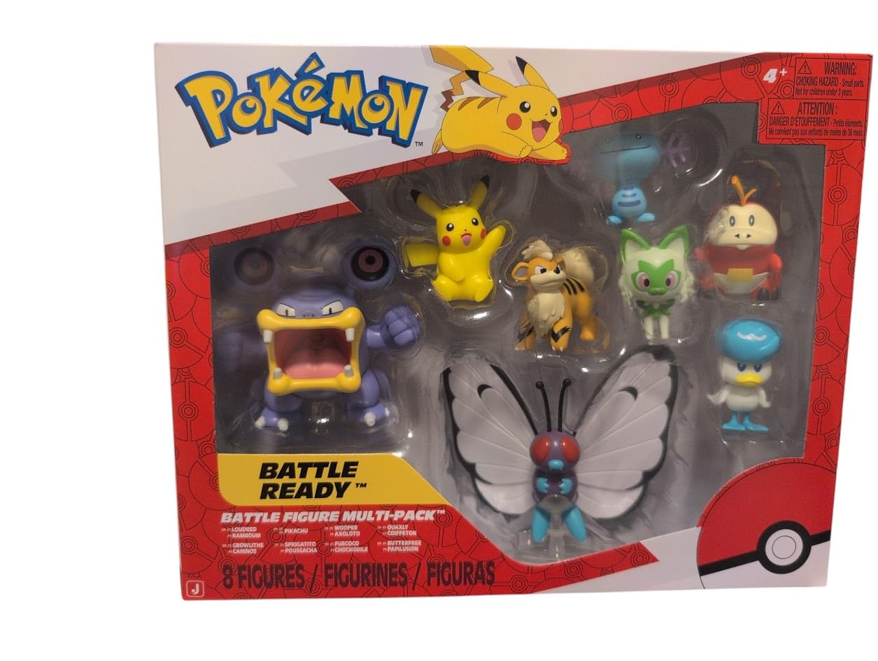 Pokemon Battle Figure Multi Pack of 8 Assorted 1 Pack