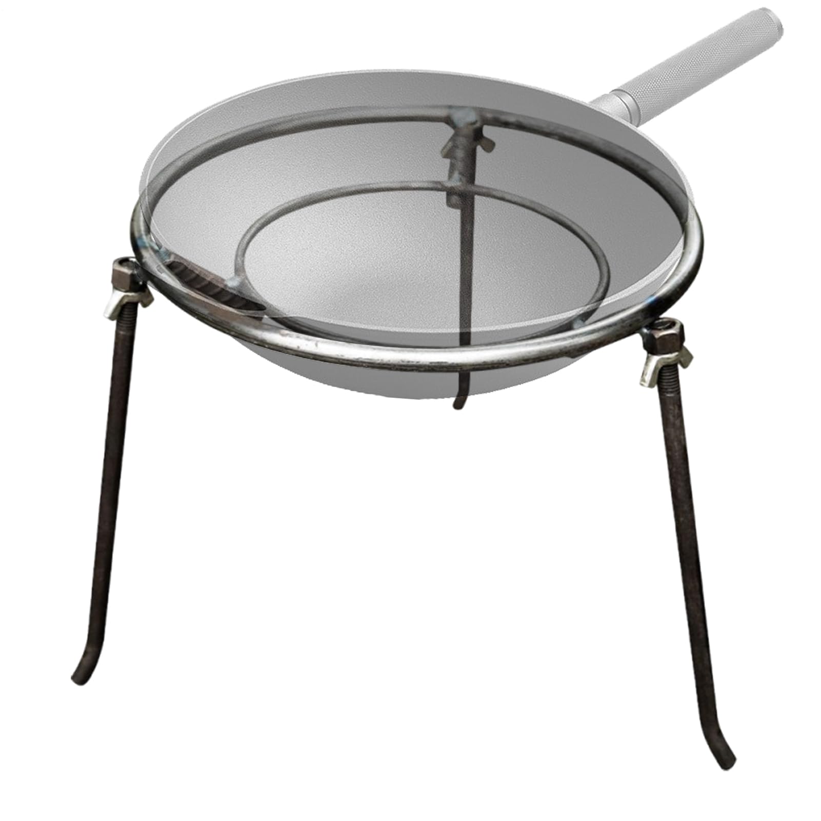 Treppiede Da Campeggio Per Cucinare Supporto Triangolo per Stufa | Cornice Triangolare Per Fornello Portatile E Resistente Al Calore Per Viaggi Escursioni Pesca Falò Campeggio All'Aperto