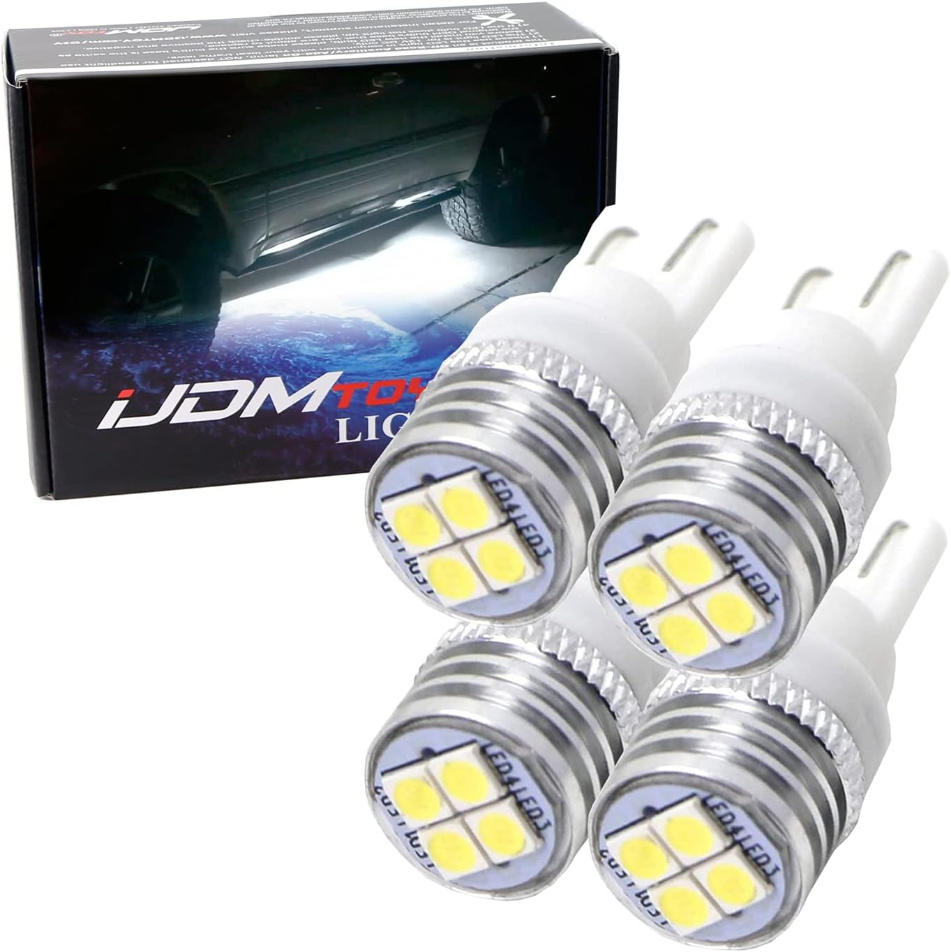 iJDMTOY Super Bright White Running Board Step Courtesy Light Compatible With 2002-up Lexus GX GX470 GX460