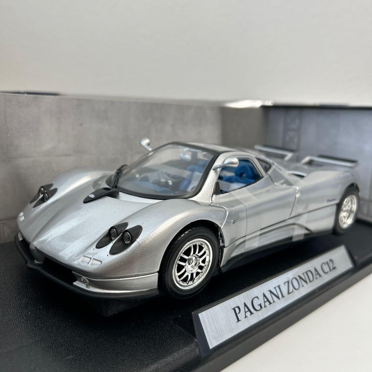 Amazon | MOTOR MAX 1/18 PAGANI ZONDA C12 Silver モーターマックス