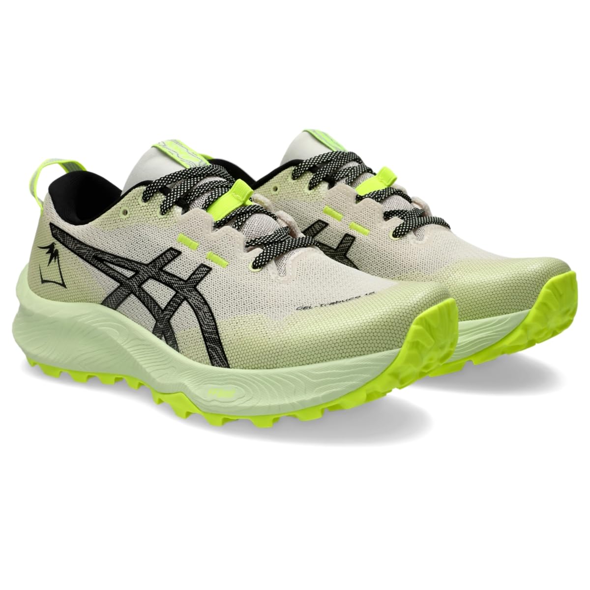 ASICS Scarpe da corsa Gel-Trabuco 12 da donna, Farina d'avena/Nero, 40 EU