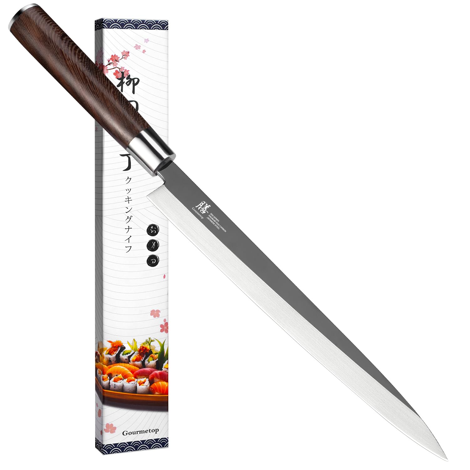 Amazon.com: Gourmetop Japanese Sashimi Sushi Knife 10 Inch – VG10