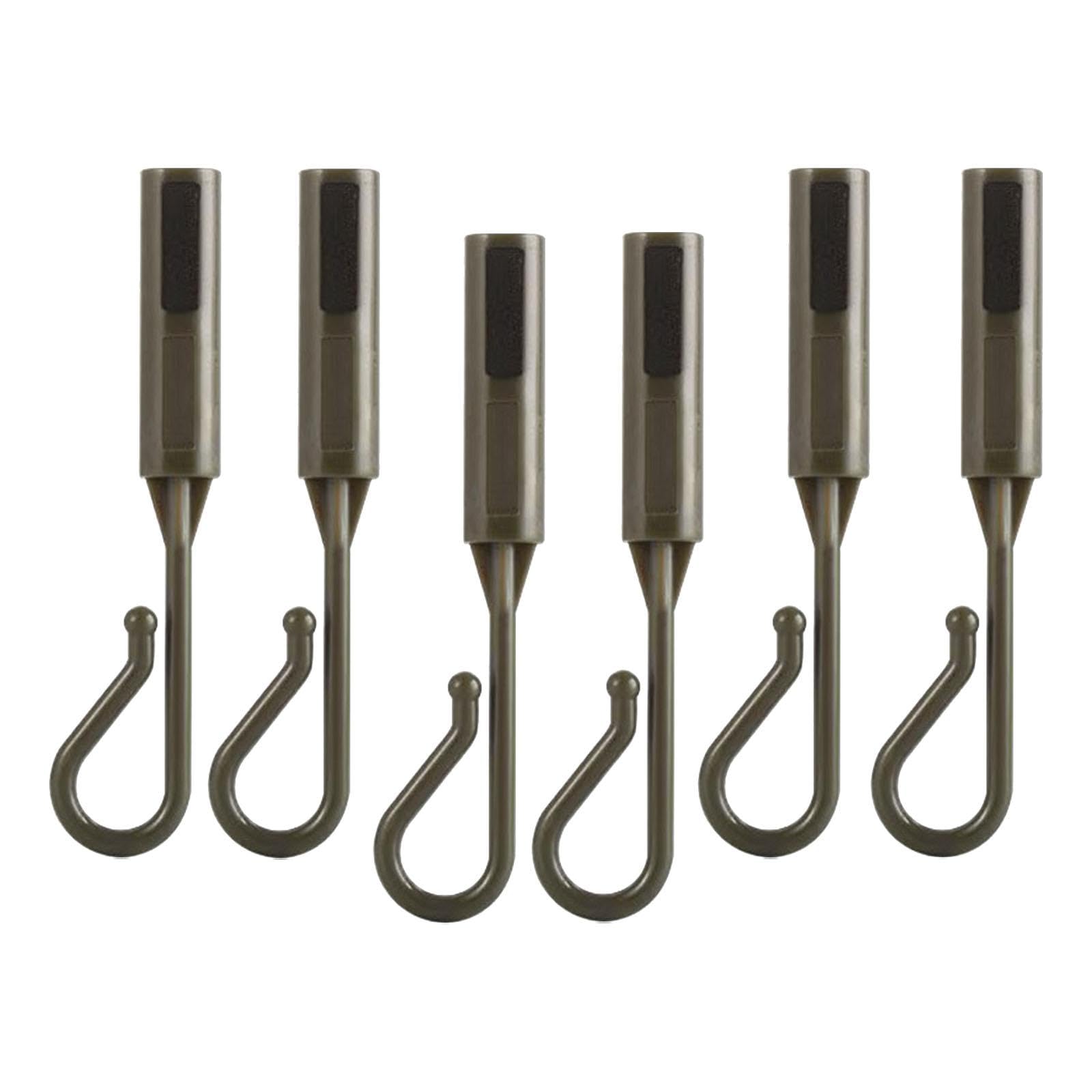 Menolana 6Pcs Hook Keeper for Fishing Rod Fishing Rod Hook Keeper Gift Professional for Worms Hooks and Treble Hook Fishing Bait Holder, Green