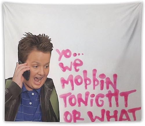 Miniatura 1 de DISHILU Gibby Funny Or What Tapestry Art - Tapices divertidos para colgar en la pared, para dormitorio, sala de estar, decoración del hogar, 50 x 60