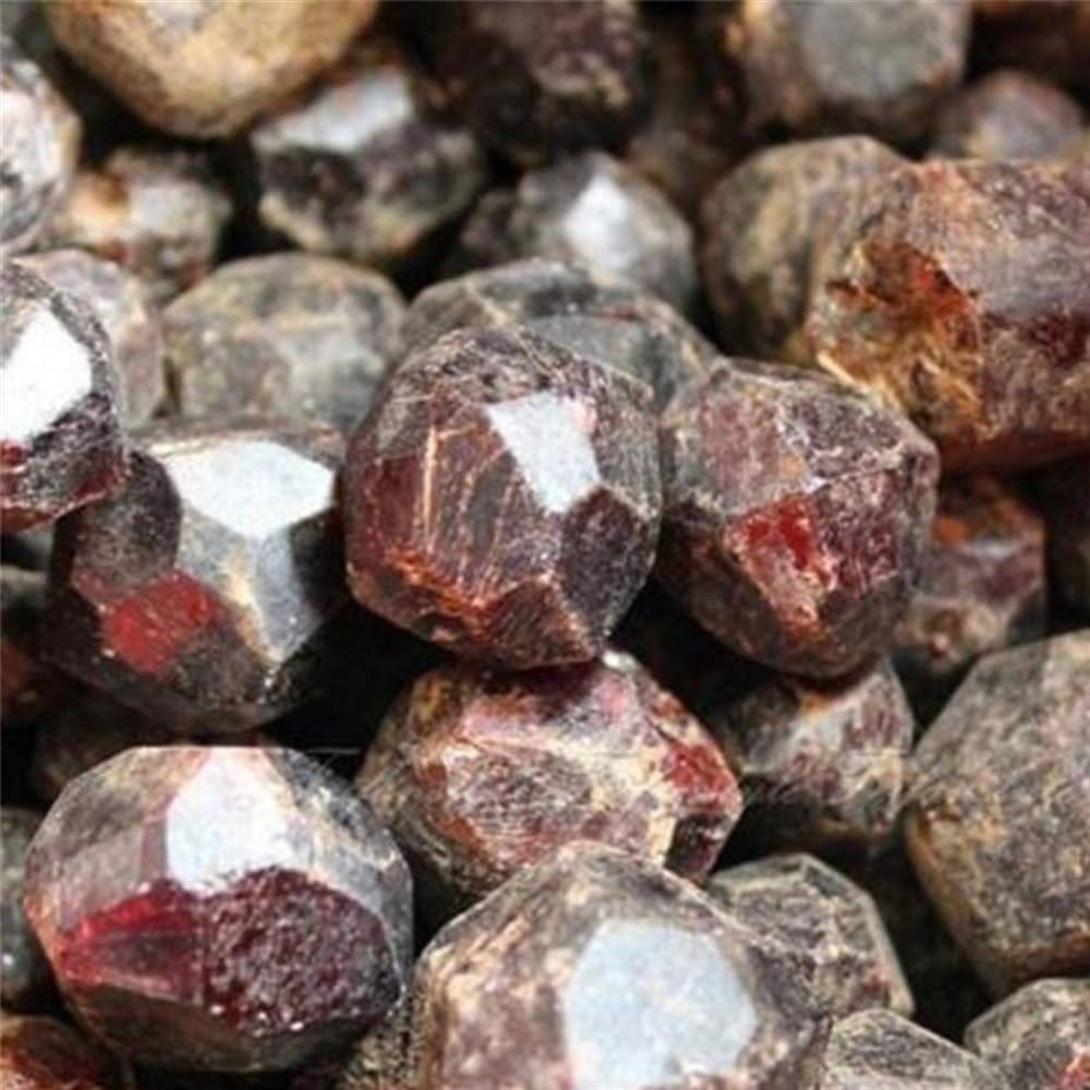MDBJTCYZN Red Garnet Crystal Rough Stone Gemstone Lot Raw Stones Minerals Spiritual Gift Ornaments (Size : 500g)