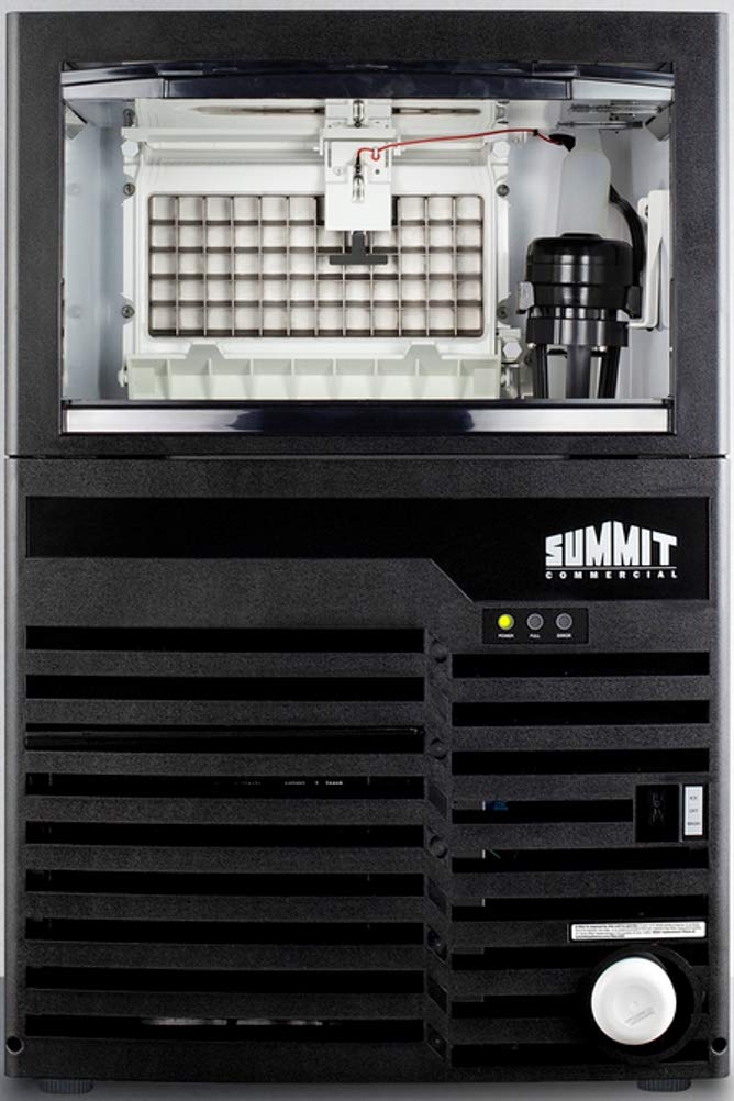 Summit 21" Clear Ice Maker, 100 lb. Production Capacity, Commercial Ice Machine, ADA Compliant, Stainless Steel- BIM100ADA