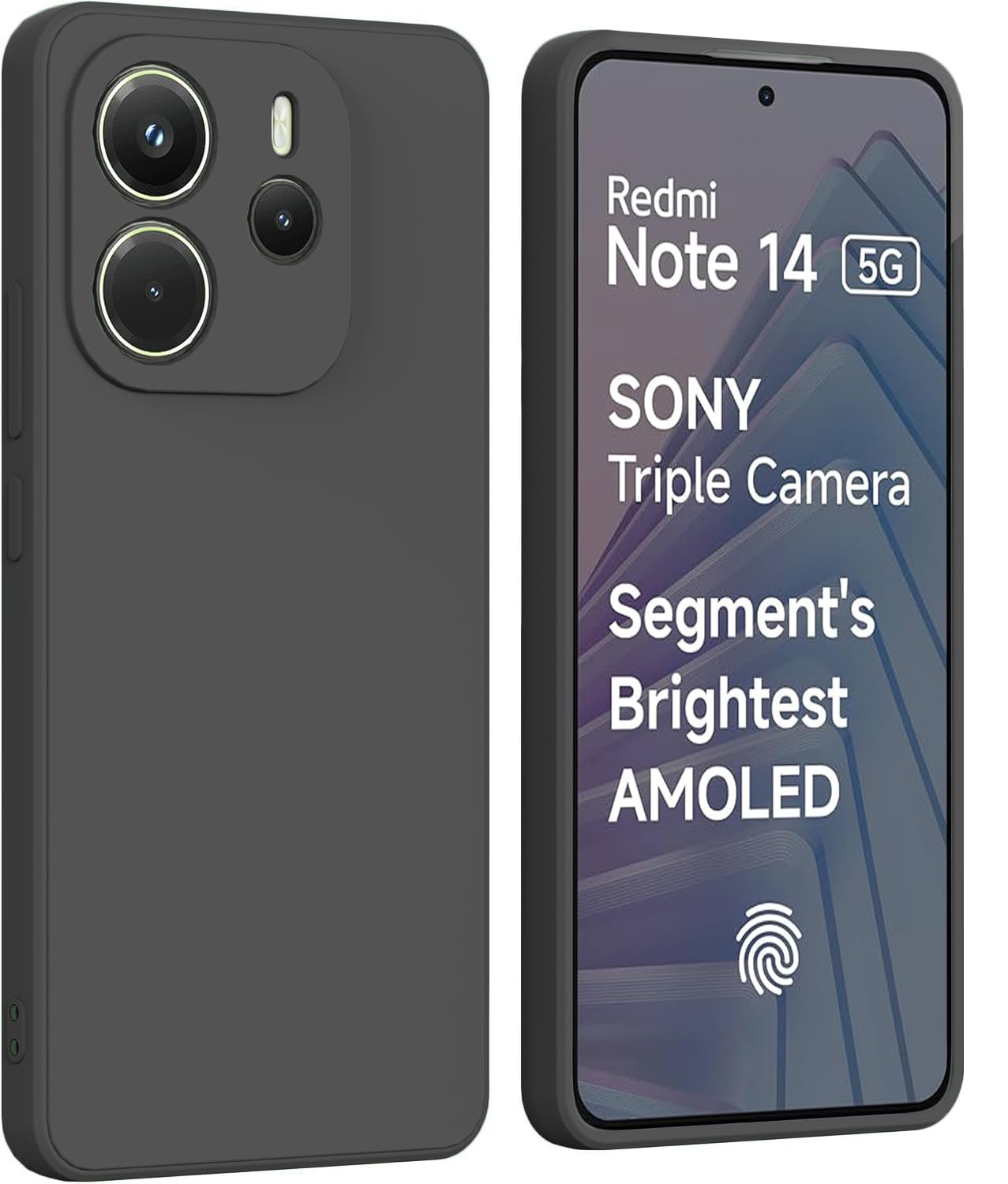 DIZORO Compatible with Mi Redmi Note 14 5G Back Cover with Upgraded Square Edges for Camera Protection Shockproof Flexible Matte Liquid Silicone Mobile Phone Case (Black .) DIZORO Compatible with Mi Redmi Note 14 5G Back Cover with Upgraded Square Edges for Camera Protection Shockproof Flexible Matte Liquid Silicone Mobile Phone Case (Black .)