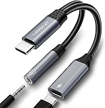 Sponsored You’re seeing this ad based on the product’s relevance to your search query.Learn more about this advertisement LAMSCAT USB C to Jack Adapter and Charging, 2 in 1 Type C to 3.5 mm Headphone Adapter Supports 60 W Fast Charging for Samsung Google, Xiaomi Huawei/Mini 6 and More (Grey)