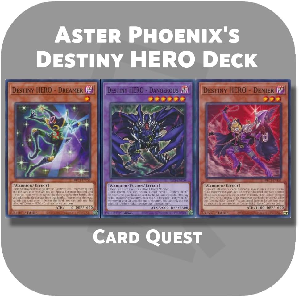 Generic Complete Custom Deck for Yu-Gi-Oh! GX - Aster Phoenix's Destiny Hero Fusion Deck