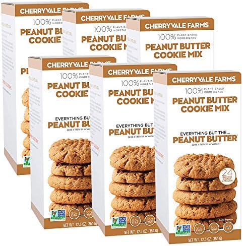Cherryvale Farms, Peanut Butter Cookie Baking Mix, Everything But The Peanut Butter, 12.5 oz (pack of 6)