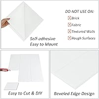 Vista 5 de BXI Absorbedor de sonido, paquete de 16 paneles autoadhesivos de absorción acústica de 12 x 12 x 0.4 pulgadas, paneles de absorción de sonido