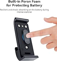 Vista 5 de TELESIN G2 - Funda de batería + funda de transporte pequeña para GoPro Hero 12 Hero 11 Hero 10 Hero 9, puerta de batería resistente al agua y a