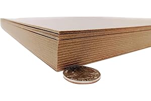 12 x 12 Inches 70 Points Kraft Heavy Duty Chipboard Sheets