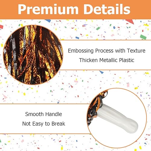 Vista 18 de Hooshing Pompones metálicos esponjosos, esponjosos, 12 unidades, 24 unidades, para equipo, deportes, fiesta de espíritu, adoptar un proceso