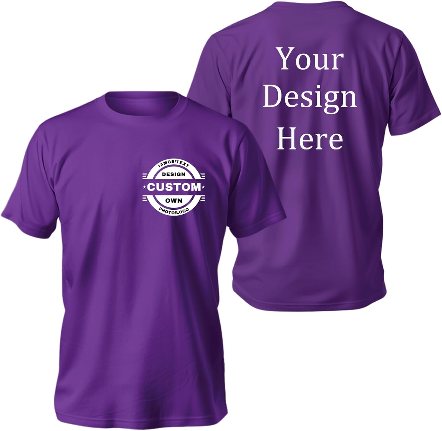 Custom t Shirts Design Your Own for Men Women Personalized t Shirts Add Your Logo/Photo/Text Customized t Shirts