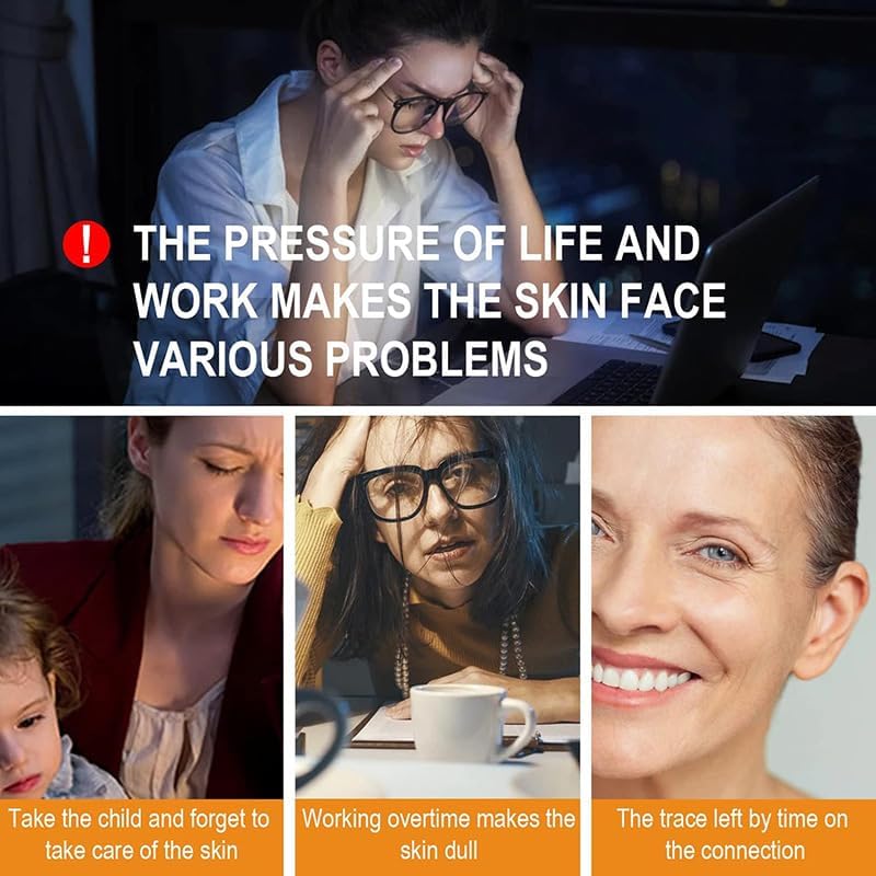 Miniatura 4 de Suero de vitamina C para la cara, suero facial antienvejecimiento con vitamina C, ácido hialurónico, vitamina E  Fórmula iluminadora  Mejora la