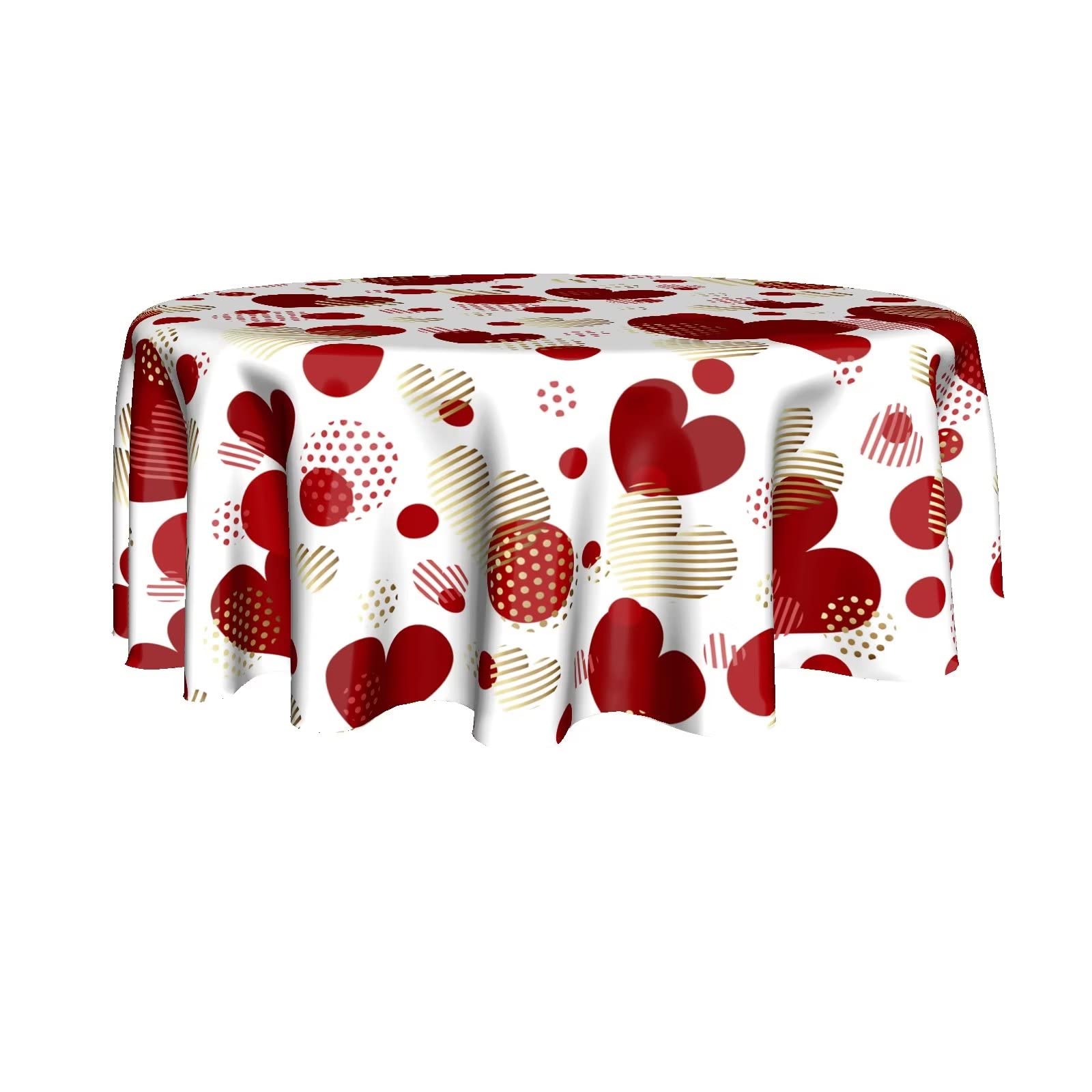 FJWMZ Nappe Ronde De Saint-Valentin De 152,4 Cm, Nappe