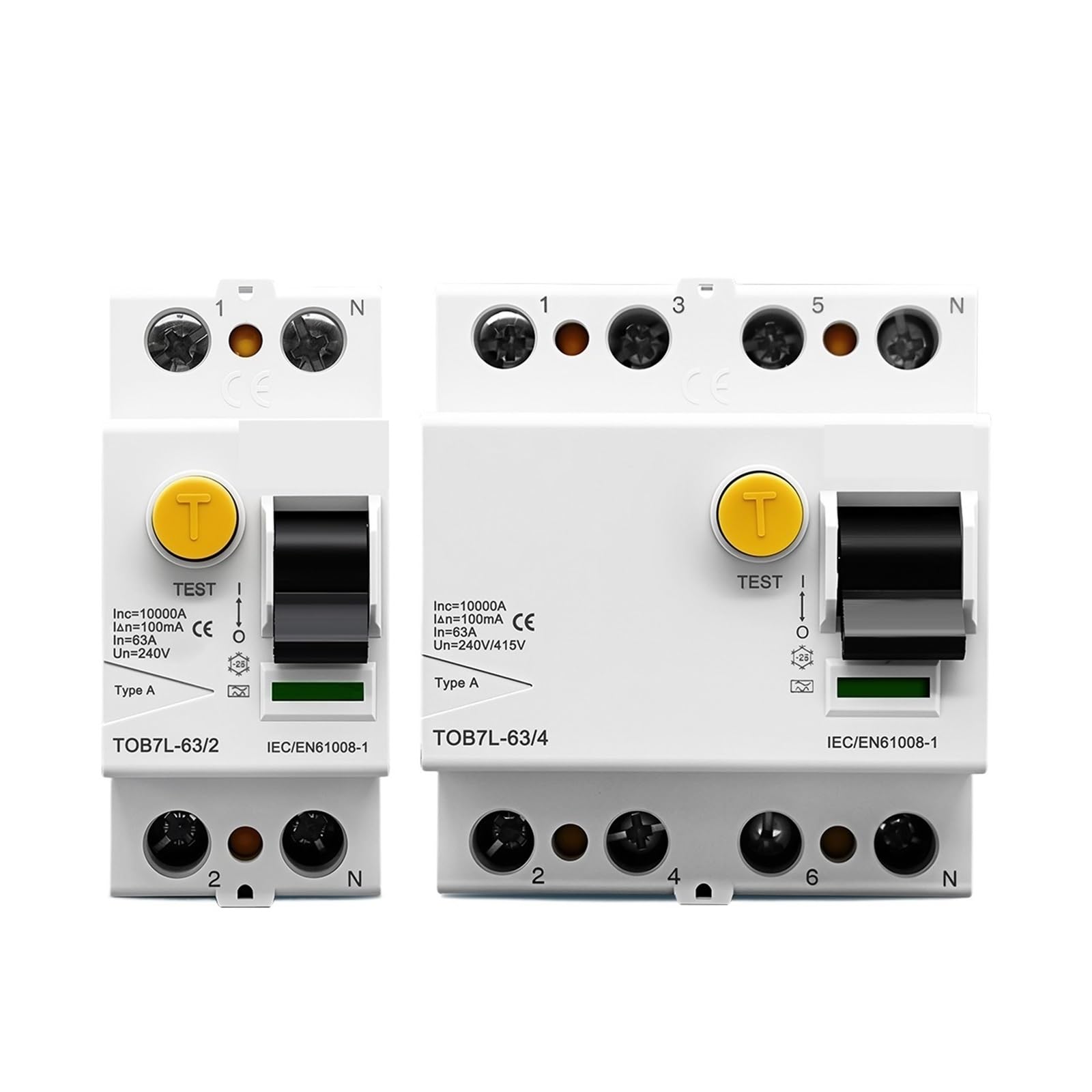 Interruttore automatico A/AC/B/F tipo 2P 4P 40A