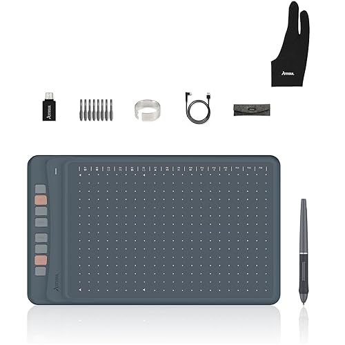 Artisul A1201 Drawing Tablet & Artist Glove 12 Inch Graphics Drawing Tablet 8192 Levels Pressure Battery-Free Stylus Digital Drawing Tablet for Windows/macOS/Chromebook/Android