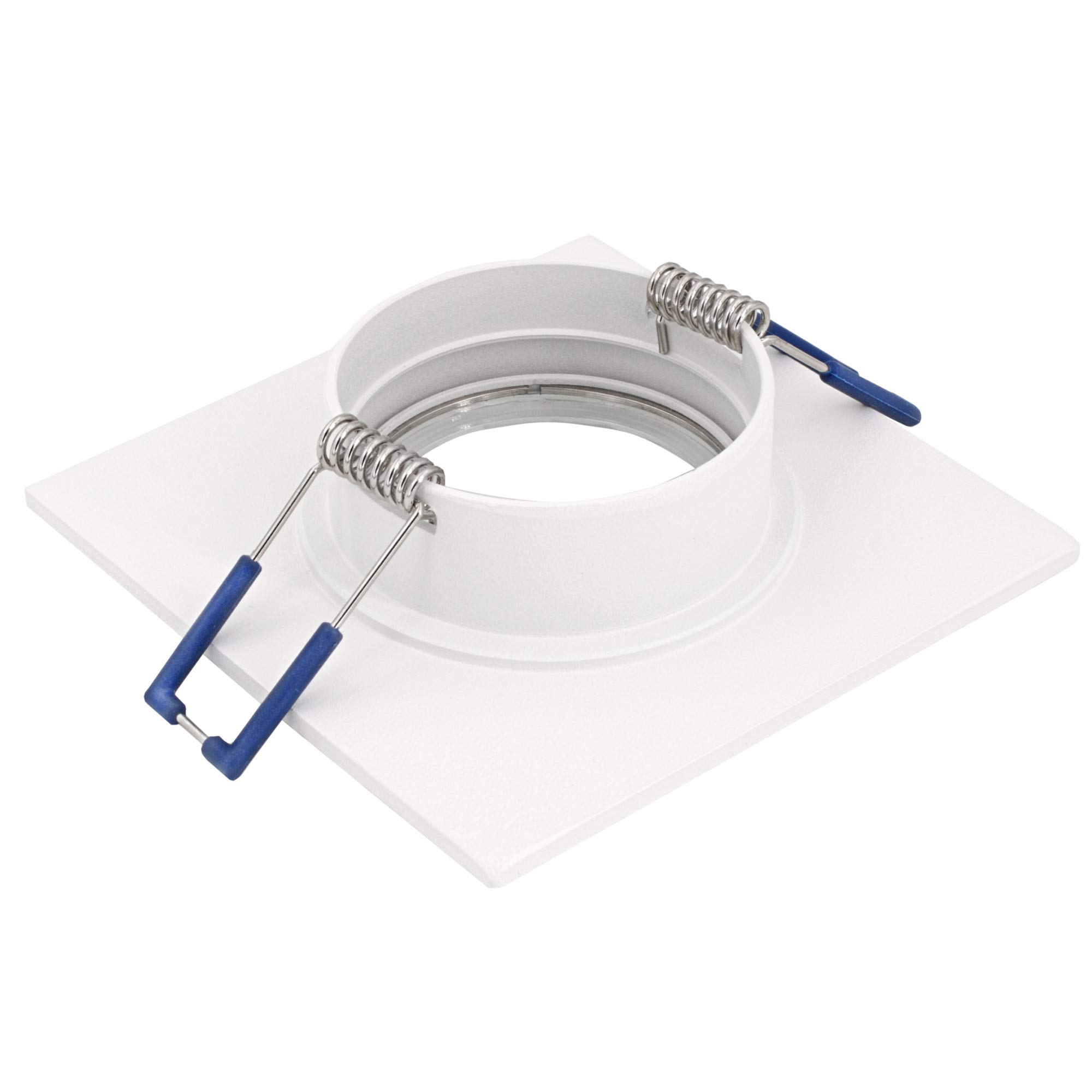 SSC-LUXon QW-2 Einbauleuchte LED Badezimmer IP44 extra flach - LED 4W neutralweiß tauschbar - Bad Einbauspot 230V weiß eckig