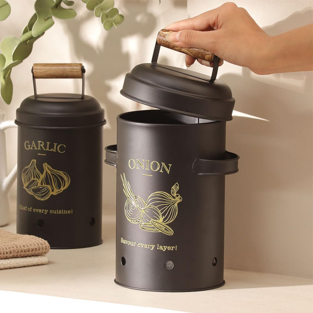 Buy ESQ Living Haus Onion Storage Bin For Home | Pantry