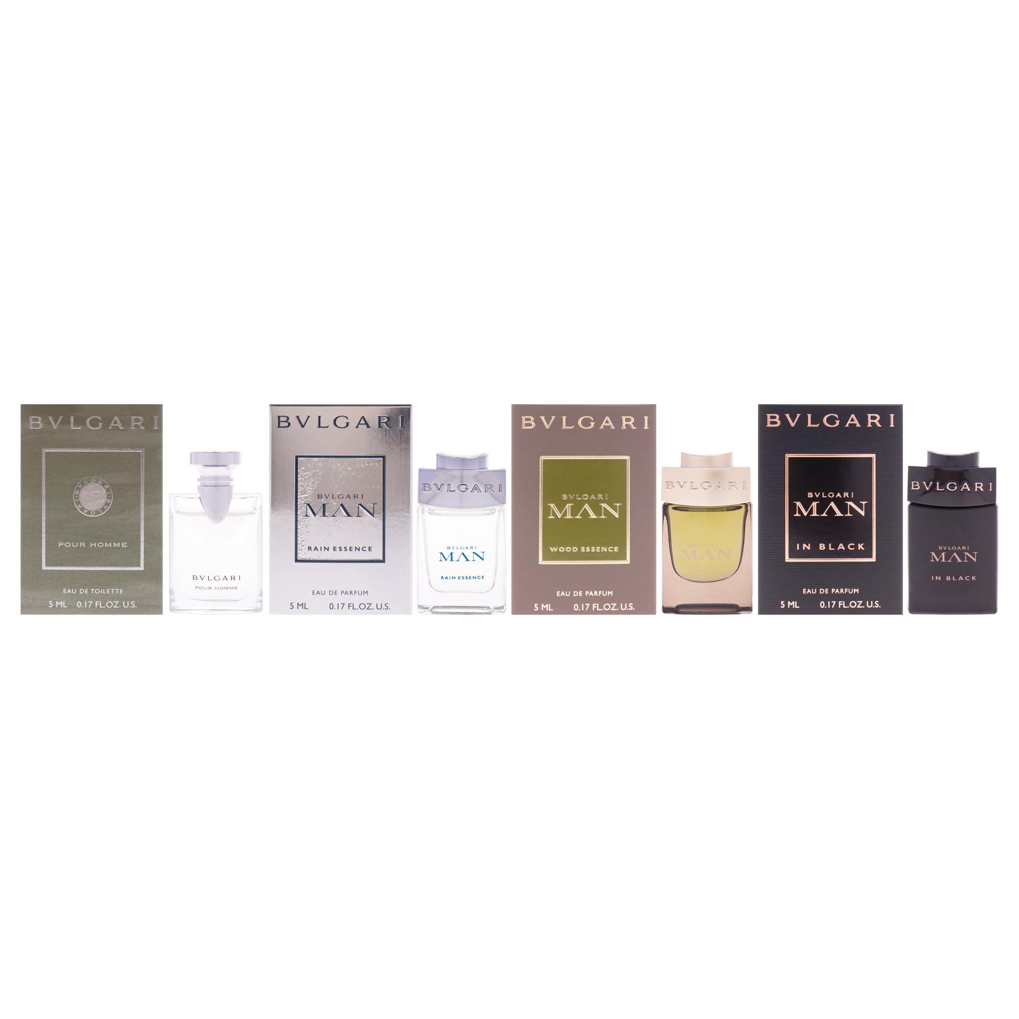 Bvlgari The Mens Gift Collection for Men - 4 Pc Mini Gift Set 5ml