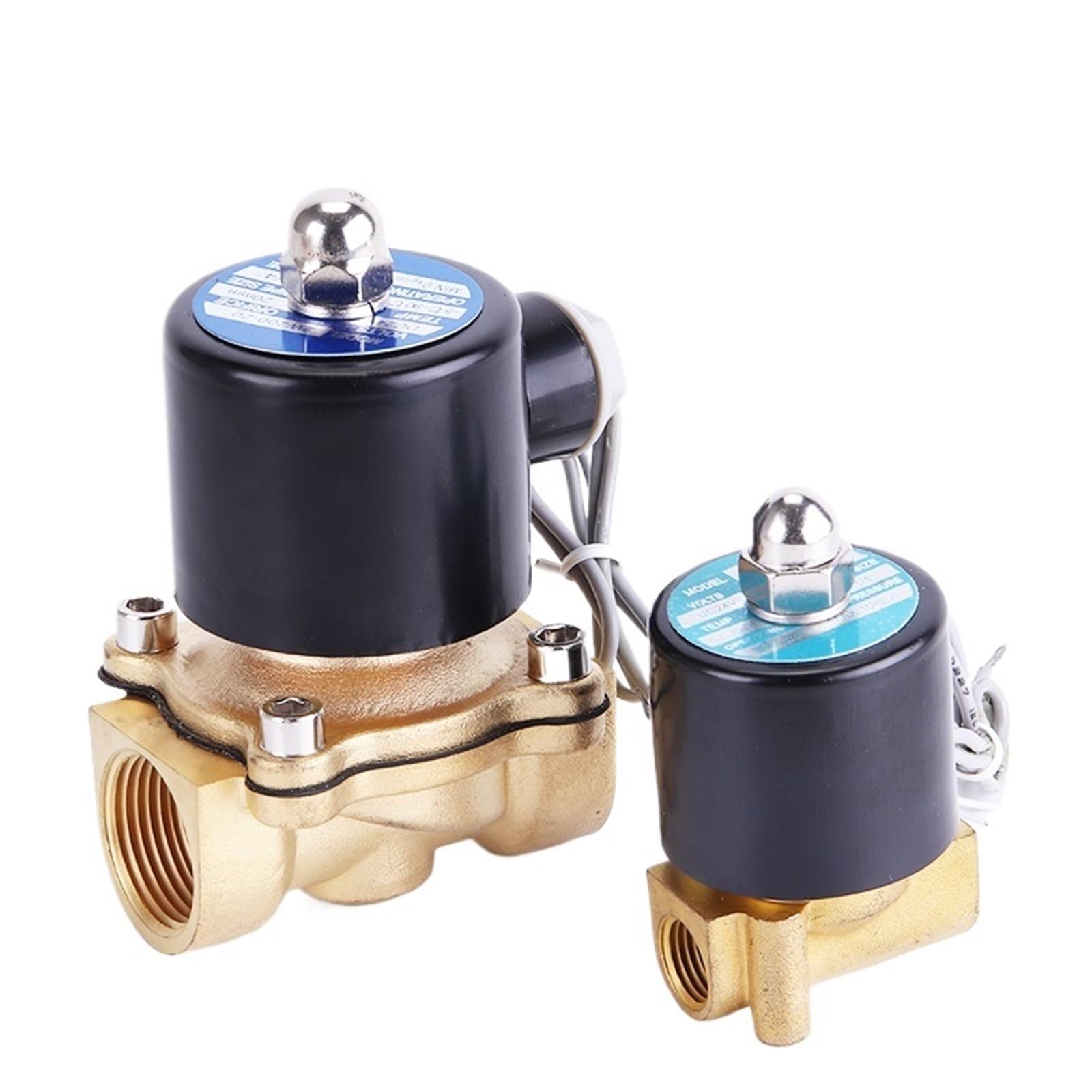 Uyqukggpsn 2W025-08(Dn8) 220V 110V 24V 12V 2W Normally Closed Brass Electric Solenoid Valve For Water Air Oil 1/4" 3/8" 1/2" 3/4" 1" Dn8/10/15/20/25/50