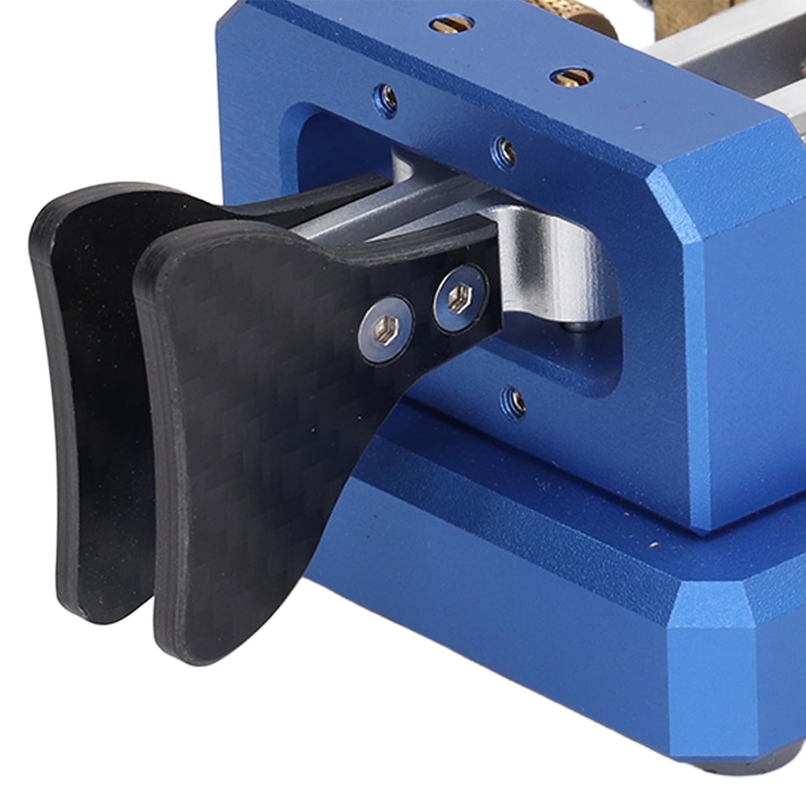 Chiave codice Morse Doppia paletta Chiave telegrafica CW automatica Strumento chiave codice Morse Acciaio (Blu)