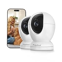 usogood 4MP Telecamera WiFi Interno, Rilevamento e Tracciamento del Movimento e Sirena
