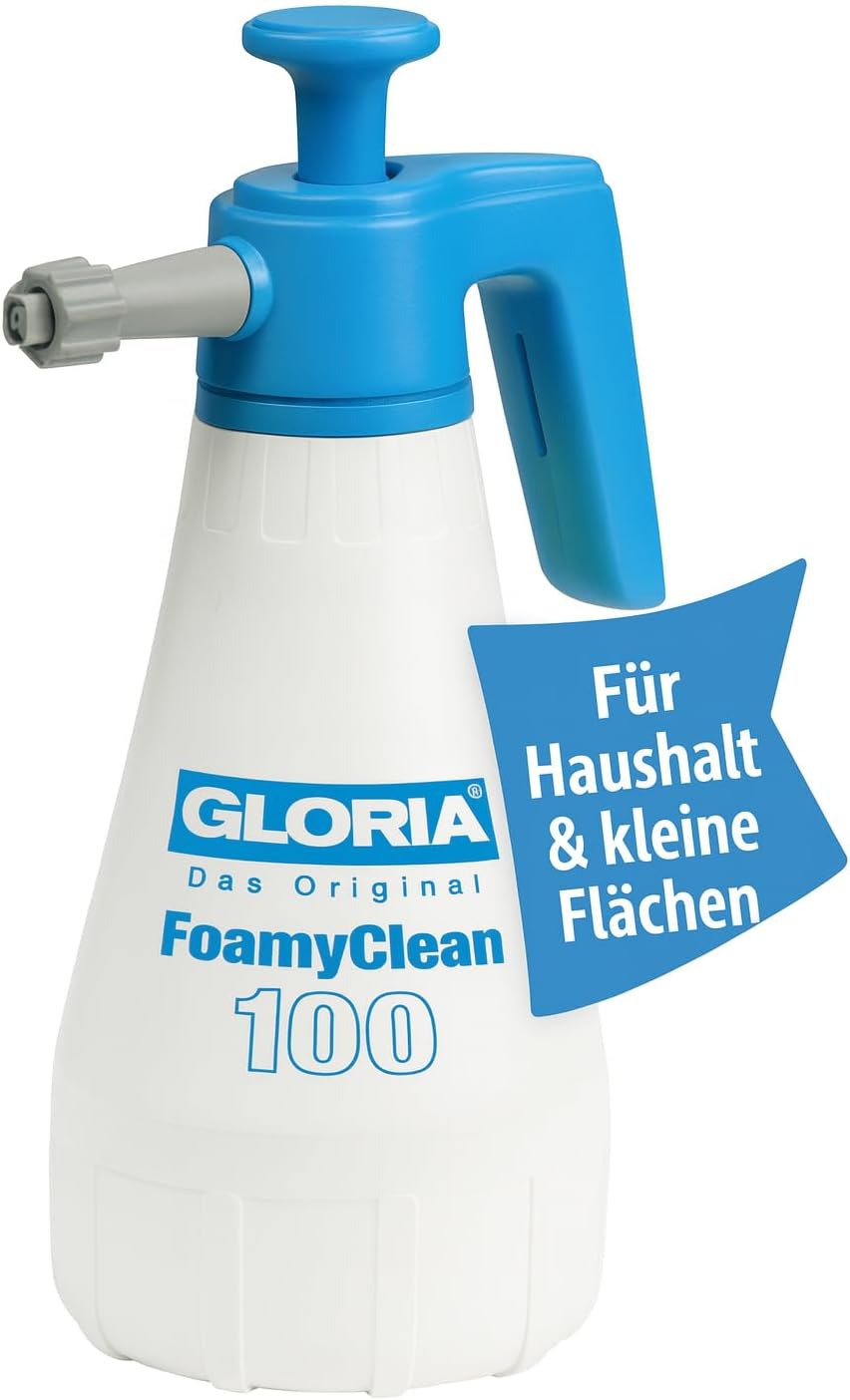 Gloria Foamyclean 100, Spruzzatore Schiumogeno per Uso Domestico, per la Pulizia degli Interni, del Giardino, dell'Auto o della Bici, 1 L