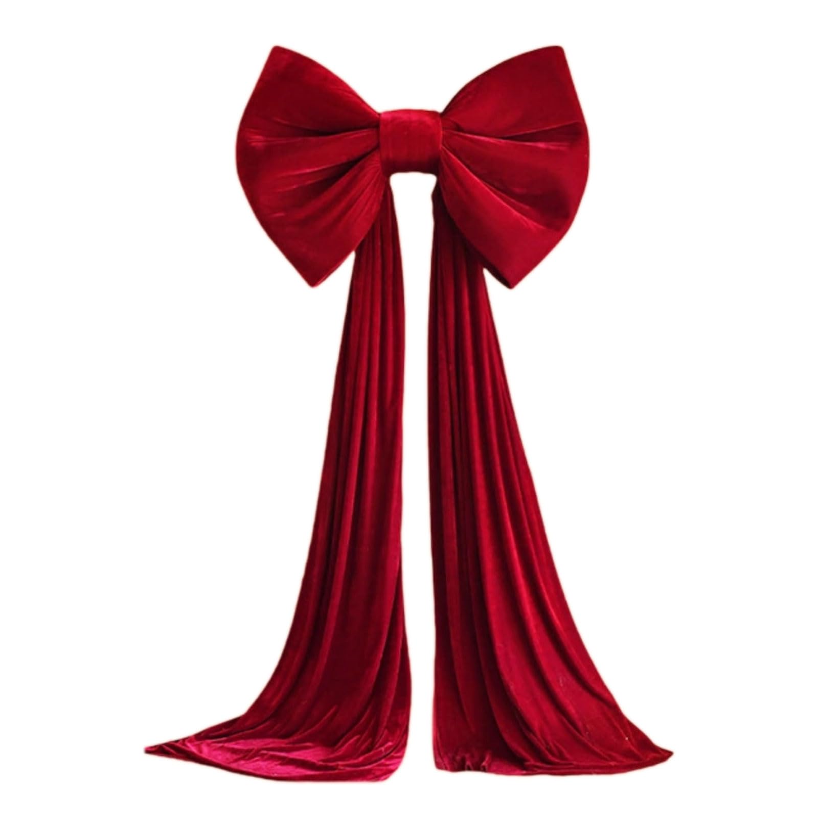 Nucelit Red Plushie Bow Tie Party Backdrop Large Bow Tie Decoration for Weddings Parties Enhances Visual Appeal Party Backdrop