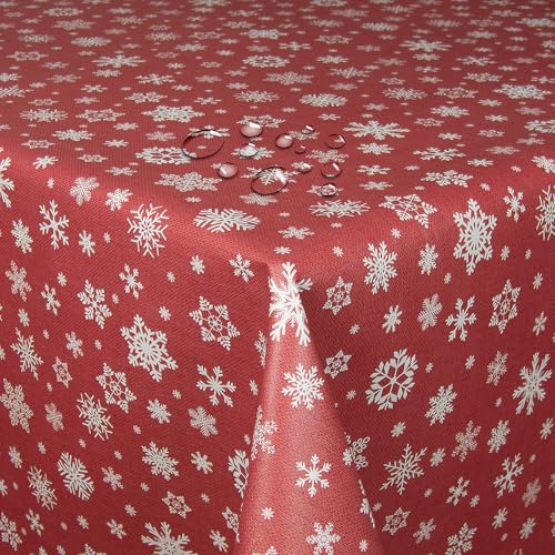 Wachstuch Wachstischdecke Tischdecke Weihnachtstischdecke Größe...