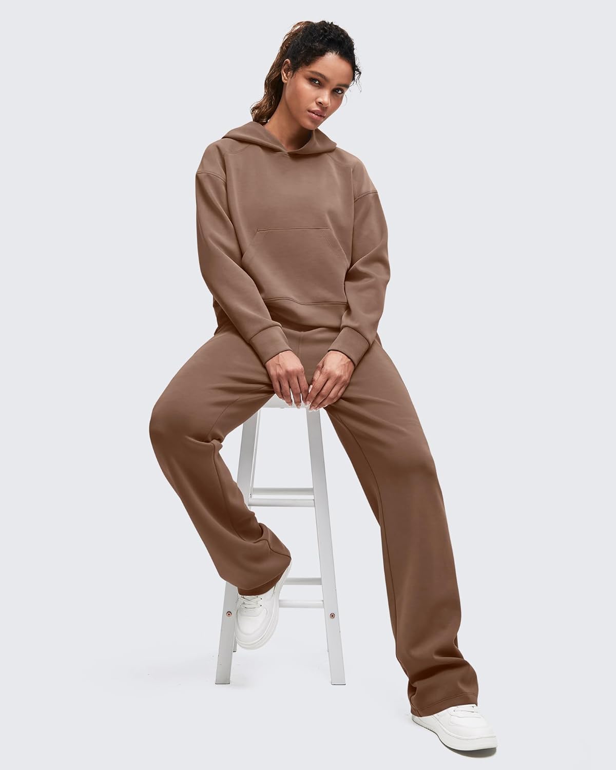 G4Free Smoofit Modal Soft Women's Fashion Hoodies Casual Pullover Long Sleeve Sweatshirts with Kangaroo Pocket - Image 5