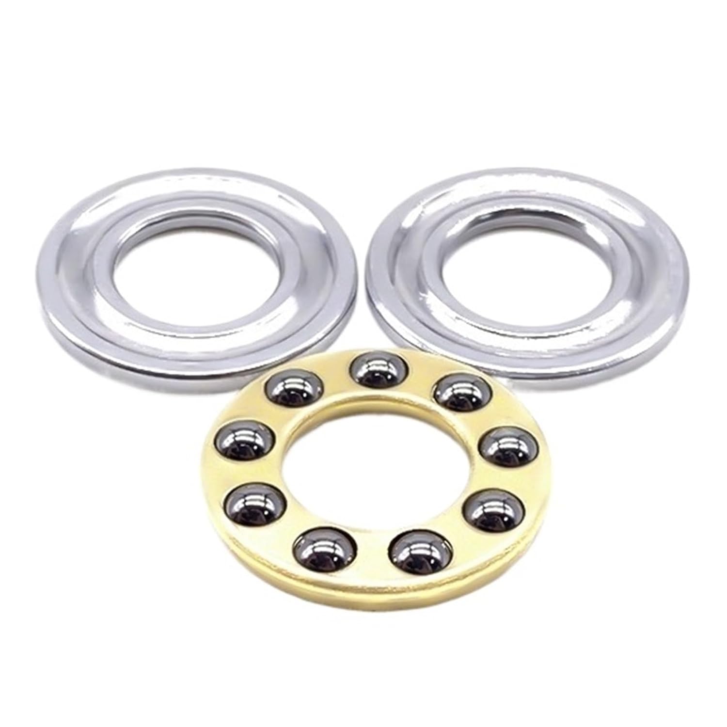 10PCS F5-10M 5x10x4 mm Bearing Miniature Thrust Axial Ball Bearings with Grooved Raceway
