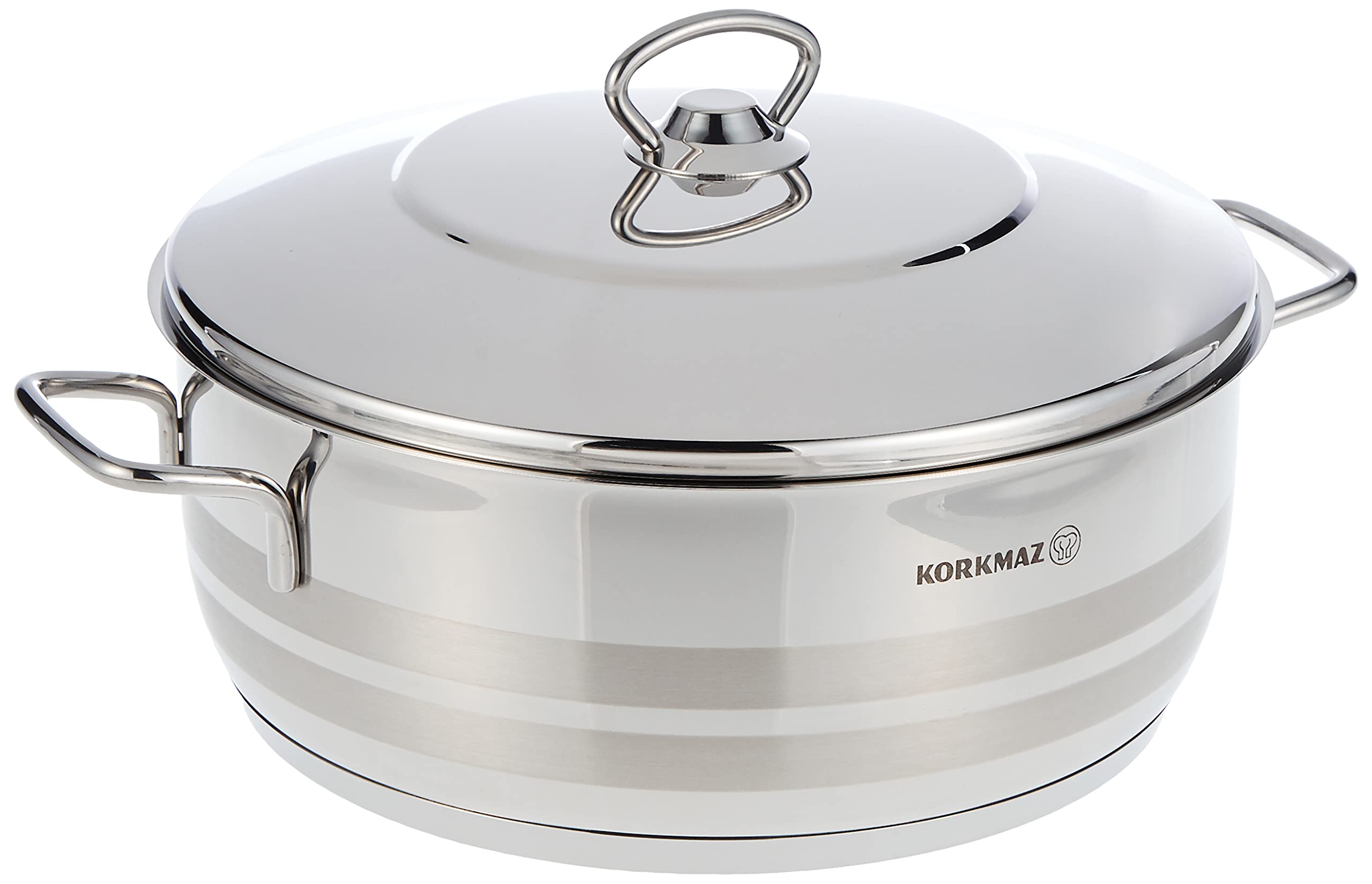 Korkmaz Dutch Oven Stainless Steel Covered (5.75qt)