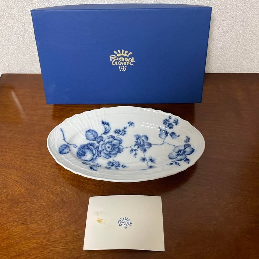 Amazon.co.jp: リチャードジノリローズブルー ピクルスオーバル