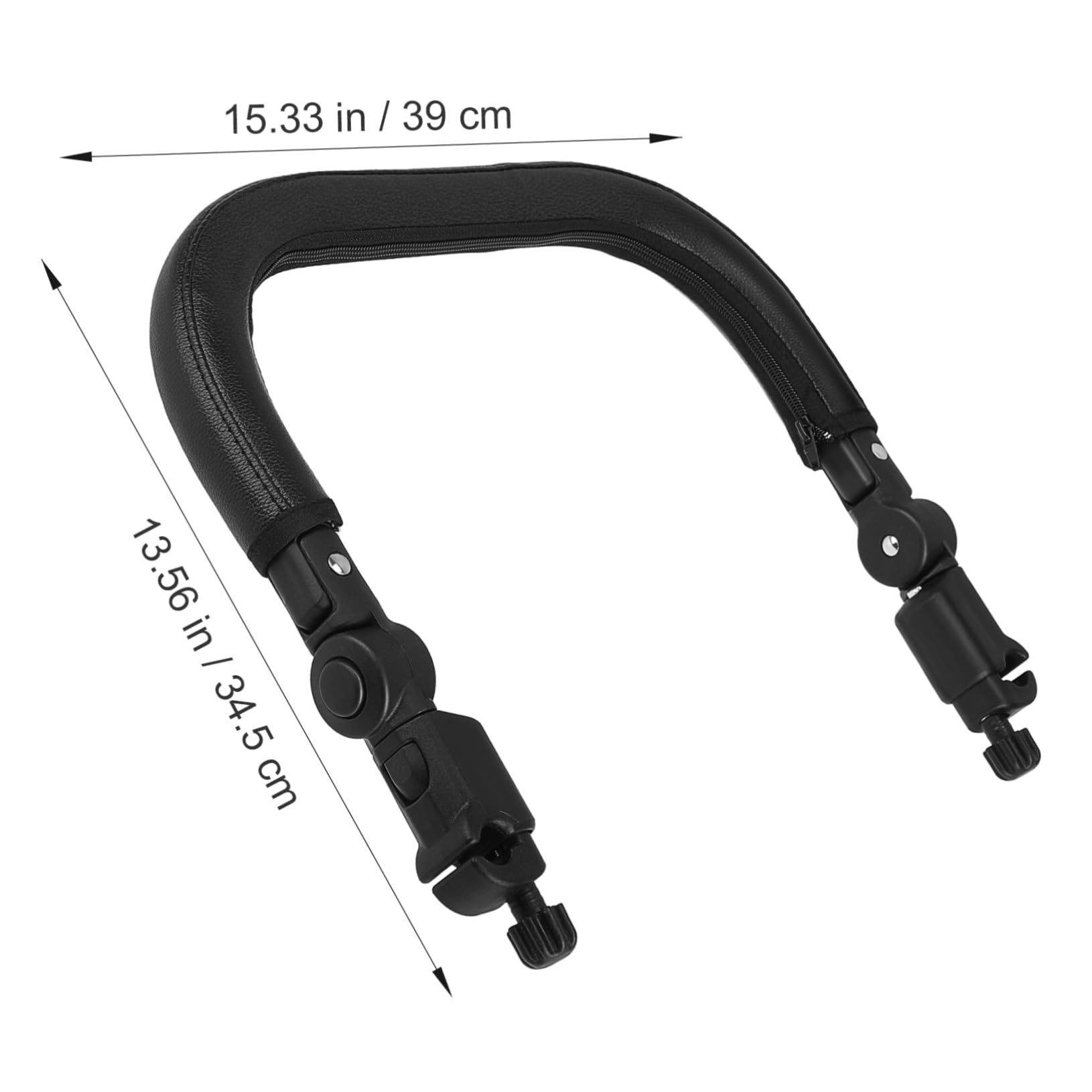 Barra protectora ajustable de poliuretano con asa desmontable absorbente de impactos para modelos de cochecitos, transpirable e irrompible, simple