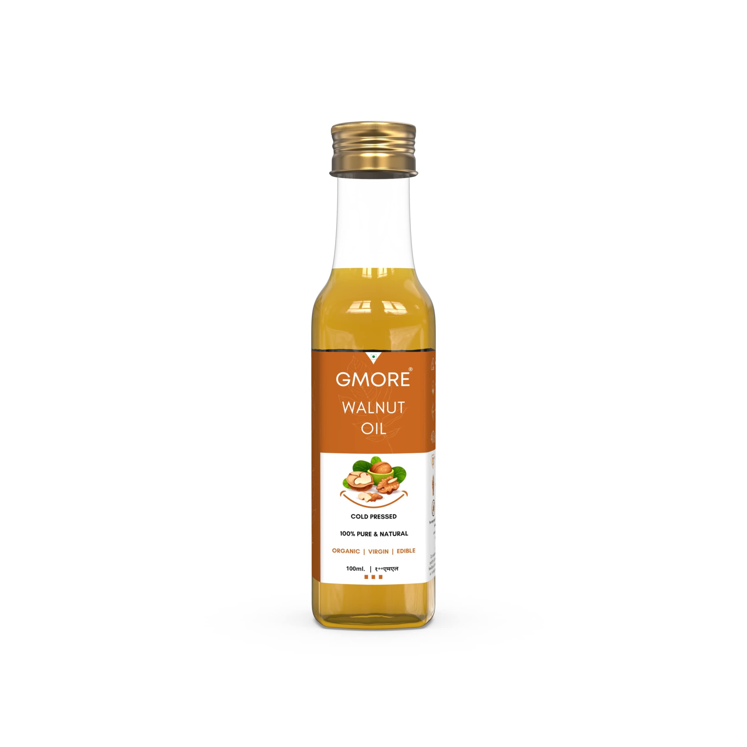 Gmore - Cold Pressed - Extra Virgin - Walnut Oil/Akhrot Tel - 100% Pure & Natural (100ml) - Image 4 thumbnail