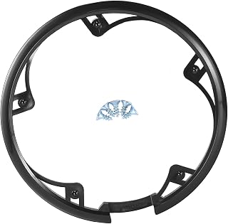 A ABSOPRO Fahrrad Kettenradabdeckung Schwarz 1 STK Kunststoff Für Fahrrad
