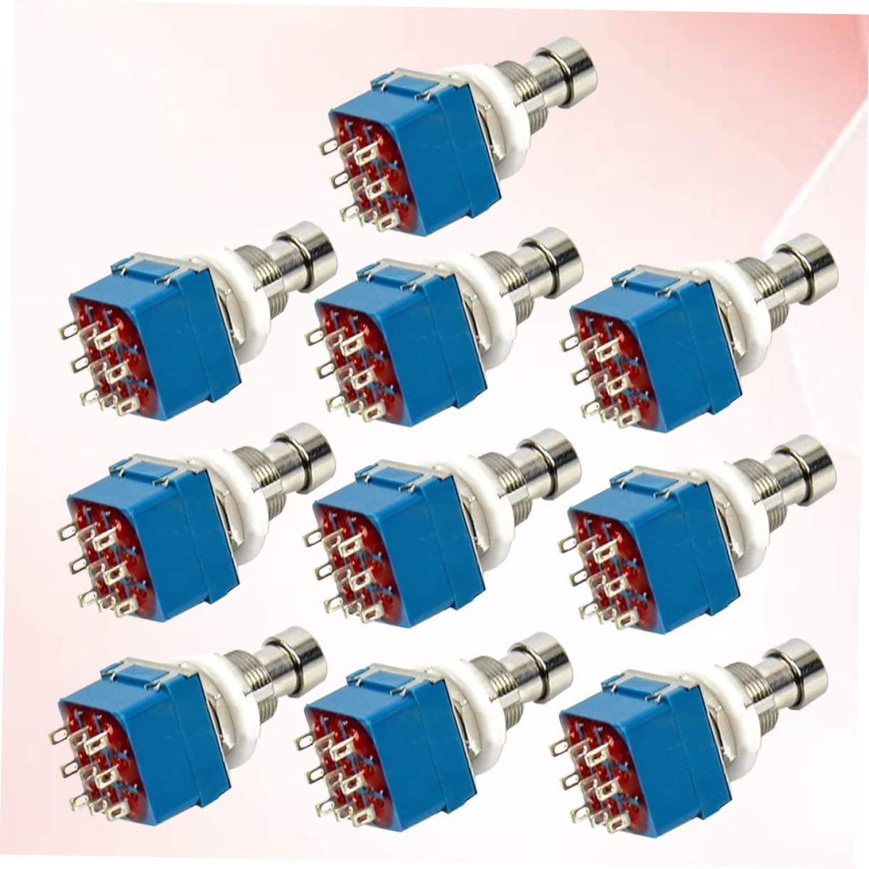 Abaodam 10pcs Guitar Effects Pedal Metal Electric Guitar Foot Pedal Guitar Pedal Board Guitar Effects Pedals Foot Effects Pedal Foot Blue