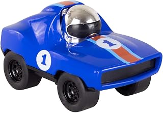 Tiger Tribe: Presto Racers – Jet - Blue Retro Inspired Mini Die-Cast Toy Car, Press-Down Turbo, Battery-Free Play, Metal Collectible Vehicle, Kids 3+