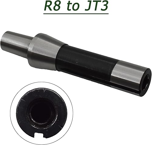 Miniatura 4 de R8-JT3 R8 Shank JT3 Adaptador Taladro Chuck Arbor, eje del mandril del taladro del acero de aleación para el procesamiento de la fresadora
