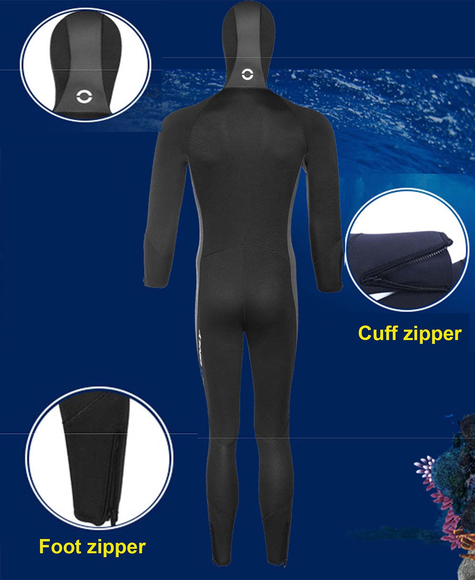 Combinaison Plongée Homme En Néoprène 5mm| Diving Ocean – Diving Ocean