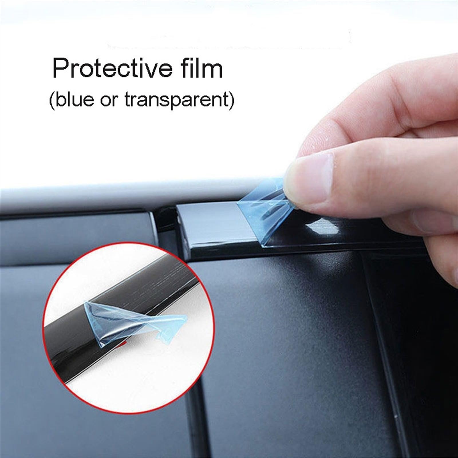 10m Auto Zierleiste Selbstklebend - 6mm Schwarzer Kantenschutz